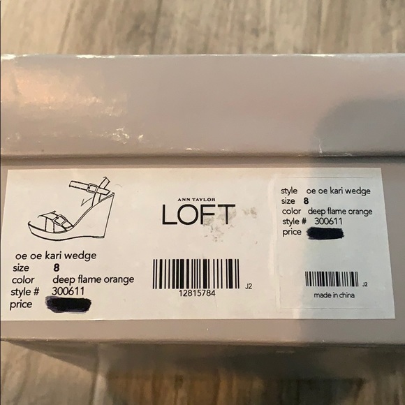 Ann Taylor Loft Kari wedge sandal, sz 8 - Picture 12 of 12